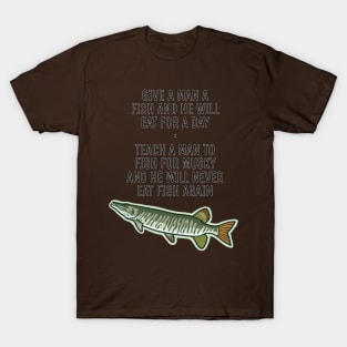 Teach a Man To Fish for Musky T-Shirt